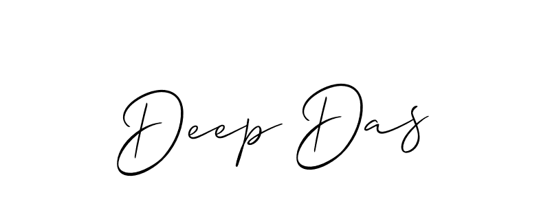 How to make Deep Das signature? Allison_Script is a professional autograph style. Create handwritten signature for Deep Das name. Deep Das signature style 2 images and pictures png