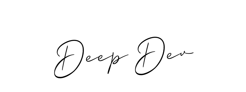 How to Draw Deep Dev signature style? Allison_Script is a latest design signature styles for name Deep Dev. Deep Dev signature style 2 images and pictures png