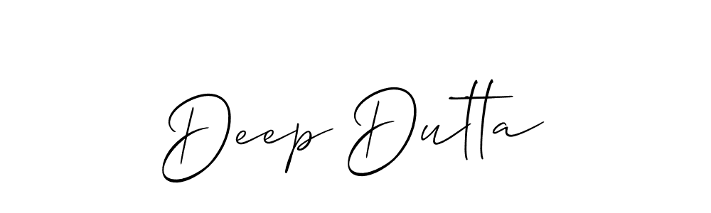 if you are searching for the best signature style for your name Deep Dutta. so please give up your signature search. here we have designed multiple signature styles  using Allison_Script. Deep Dutta signature style 2 images and pictures png