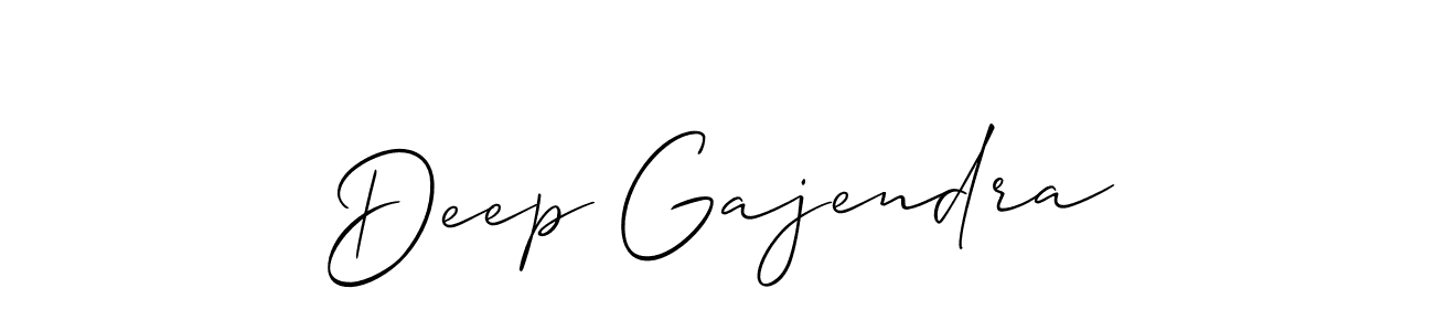 You should practise on your own different ways (Allison_Script) to write your name (Deep Gajendra) in signature. don't let someone else do it for you. Deep Gajendra signature style 2 images and pictures png