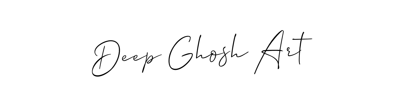 Create a beautiful signature design for name Deep Ghosh Art. With this signature (Allison_Script) fonts, you can make a handwritten signature for free. Deep Ghosh Art signature style 2 images and pictures png