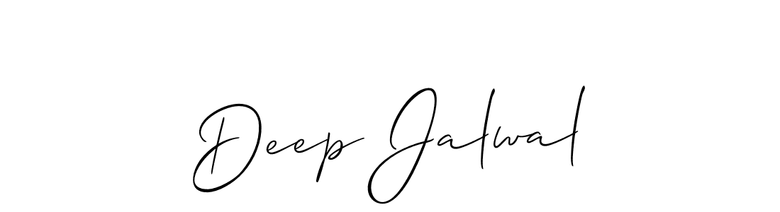 Design your own signature with our free online signature maker. With this signature software, you can create a handwritten (Allison_Script) signature for name Deep Jalwal. Deep Jalwal signature style 2 images and pictures png