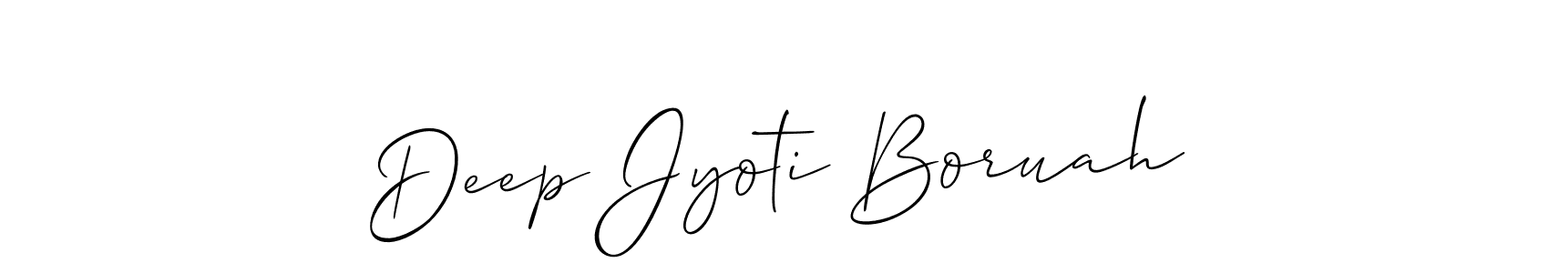 Similarly Allison_Script is the best handwritten signature design. Signature creator online .You can use it as an online autograph creator for name Deep Jyoti Boruah. Deep Jyoti Boruah signature style 2 images and pictures png