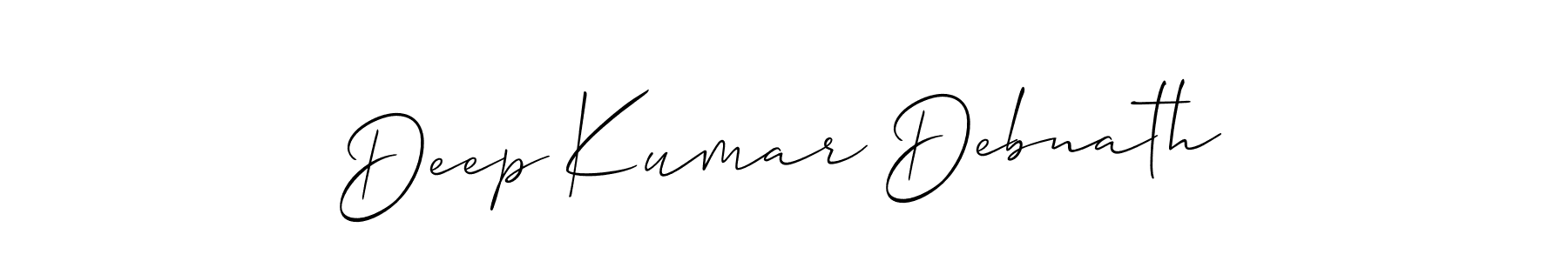 Use a signature maker to create a handwritten signature online. With this signature software, you can design (Allison_Script) your own signature for name Deep Kumar Debnath. Deep Kumar Debnath signature style 2 images and pictures png