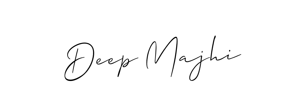 Allison_Script is a professional signature style that is perfect for those who want to add a touch of class to their signature. It is also a great choice for those who want to make their signature more unique. Get Deep Majhi name to fancy signature for free. Deep Majhi signature style 2 images and pictures png