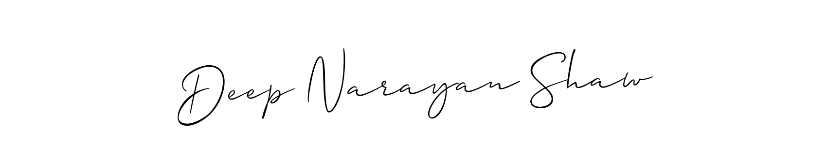 Also You can easily find your signature by using the search form. We will create Deep Narayan Shaw name handwritten signature images for you free of cost using Allison_Script sign style. Deep Narayan Shaw signature style 2 images and pictures png