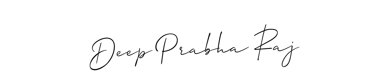 Create a beautiful signature design for name Deep Prabha Raj. With this signature (Allison_Script) fonts, you can make a handwritten signature for free. Deep Prabha Raj signature style 2 images and pictures png