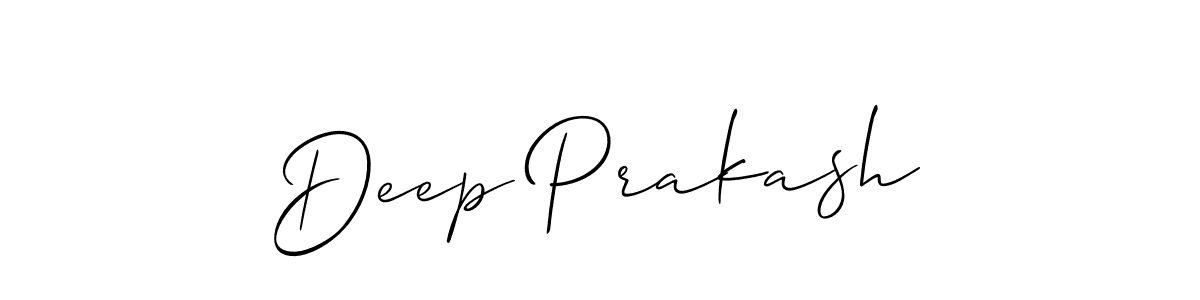 Also You can easily find your signature by using the search form. We will create Deep Prakash name handwritten signature images for you free of cost using Allison_Script sign style. Deep Prakash signature style 2 images and pictures png