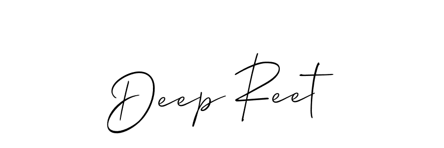 Best and Professional Signature Style for Deep Reet. Allison_Script Best Signature Style Collection. Deep Reet signature style 2 images and pictures png