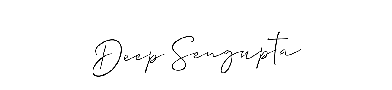 How to Draw Deep Sengupta signature style? Allison_Script is a latest design signature styles for name Deep Sengupta. Deep Sengupta signature style 2 images and pictures png