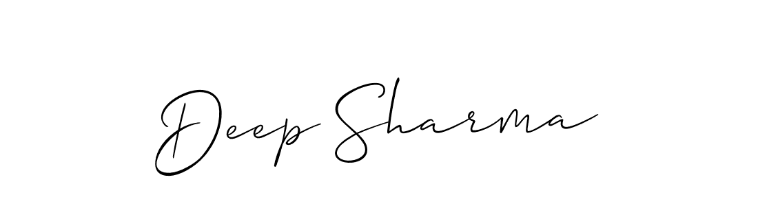 Create a beautiful signature design for name Deep Sharma. With this signature (Allison_Script) fonts, you can make a handwritten signature for free. Deep Sharma signature style 2 images and pictures png