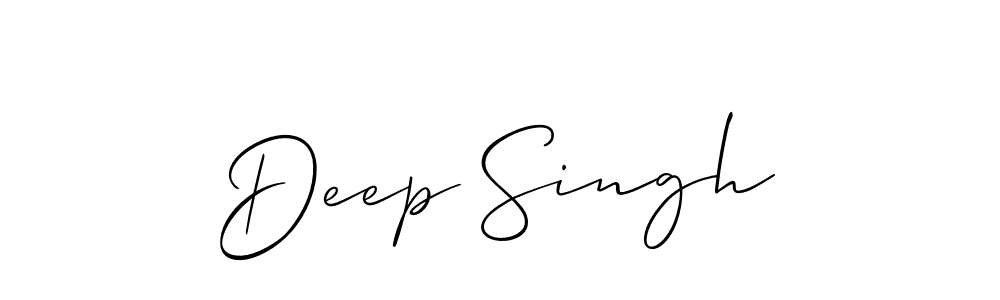 How to make Deep Singh signature? Allison_Script is a professional autograph style. Create handwritten signature for Deep Singh name. Deep Singh signature style 2 images and pictures png