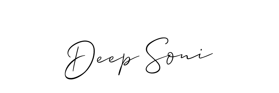 This is the best signature style for the Deep Soni name. Also you like these signature font (Allison_Script). Mix name signature. Deep Soni signature style 2 images and pictures png