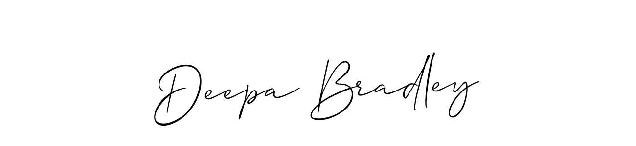 The best way (Allison_Script) to make a short signature is to pick only two or three words in your name. The name Deepa Bradley include a total of six letters. For converting this name. Deepa Bradley signature style 2 images and pictures png