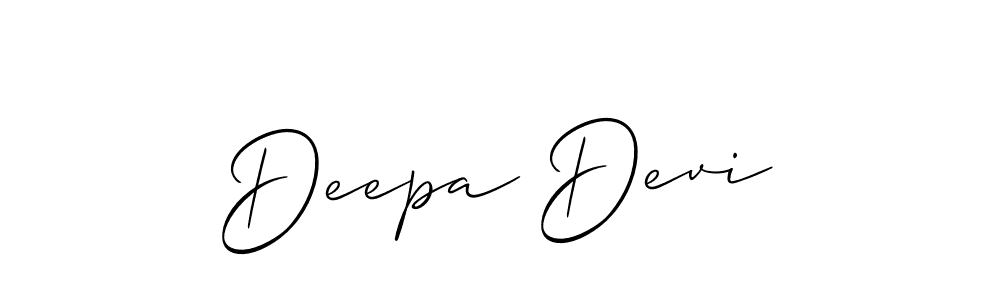 Design your own signature with our free online signature maker. With this signature software, you can create a handwritten (Allison_Script) signature for name Deepa Devi. Deepa Devi signature style 2 images and pictures png