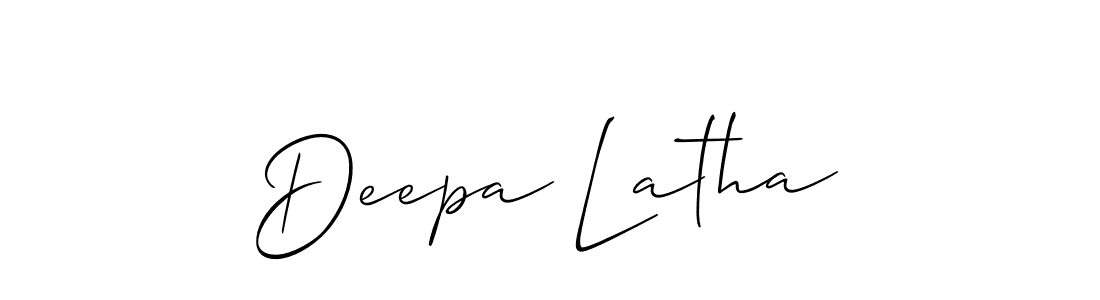 How to make Deepa Latha signature? Allison_Script is a professional autograph style. Create handwritten signature for Deepa Latha name. Deepa Latha signature style 2 images and pictures png