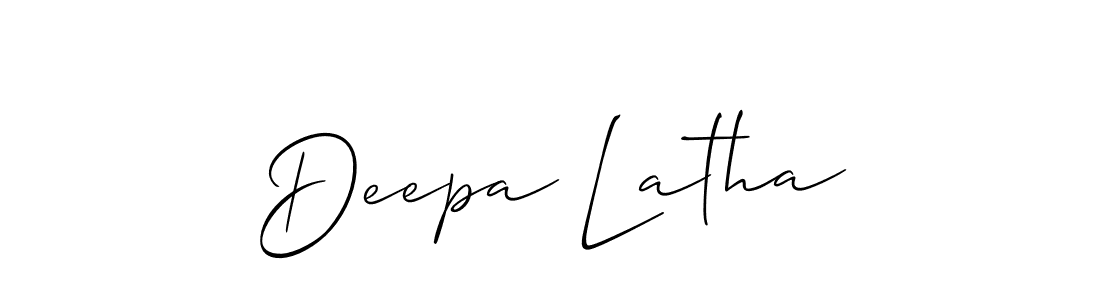 How to make Deepa Latha signature? Allison_Script is a professional autograph style. Create handwritten signature for Deepa Latha name. Deepa Latha signature style 2 images and pictures png