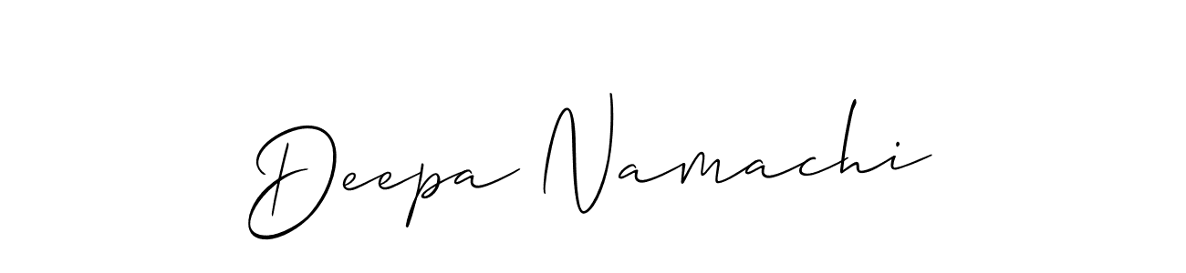 Deepa Namachi stylish signature style. Best Handwritten Sign (Allison_Script) for my name. Handwritten Signature Collection Ideas for my name Deepa Namachi. Deepa Namachi signature style 2 images and pictures png