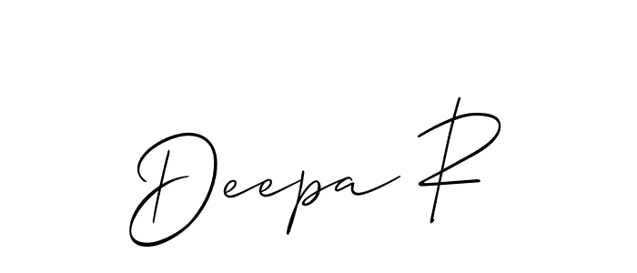 Use a signature maker to create a handwritten signature online. With this signature software, you can design (Allison_Script) your own signature for name Deepa R. Deepa R signature style 2 images and pictures png