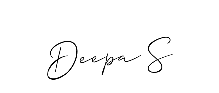 Also we have Deepa S name is the best signature style. Create professional handwritten signature collection using Allison_Script autograph style. Deepa S signature style 2 images and pictures png