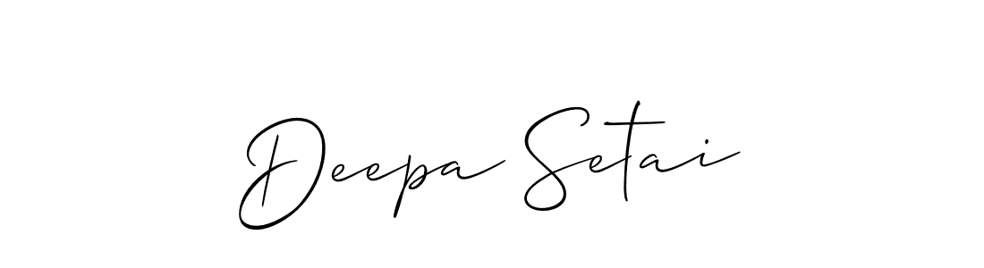 Deepa Setai stylish signature style. Best Handwritten Sign (Allison_Script) for my name. Handwritten Signature Collection Ideas for my name Deepa Setai. Deepa Setai signature style 2 images and pictures png