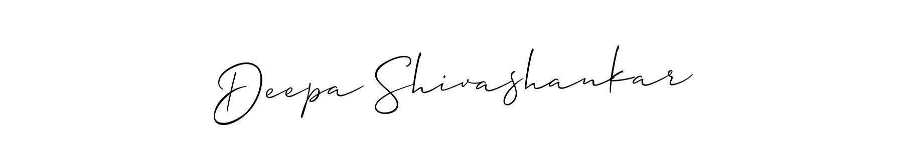 Also You can easily find your signature by using the search form. We will create Deepa Shivashankar name handwritten signature images for you free of cost using Allison_Script sign style. Deepa Shivashankar signature style 2 images and pictures png