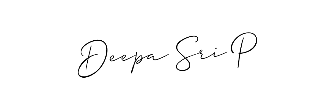 Make a beautiful signature design for name Deepa Sri P. Use this online signature maker to create a handwritten signature for free. Deepa Sri P signature style 2 images and pictures png