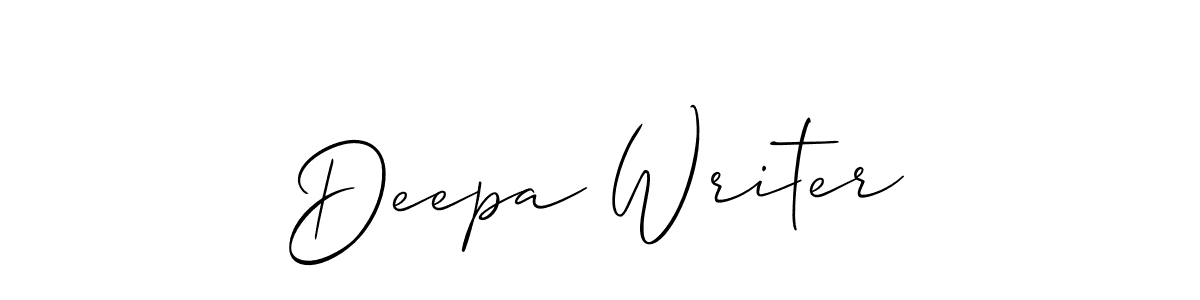 Deepa Writer stylish signature style. Best Handwritten Sign (Allison_Script) for my name. Handwritten Signature Collection Ideas for my name Deepa Writer. Deepa Writer signature style 2 images and pictures png