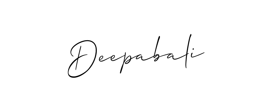 Deepabali stylish signature style. Best Handwritten Sign (Allison_Script) for my name. Handwritten Signature Collection Ideas for my name Deepabali. Deepabali signature style 2 images and pictures png