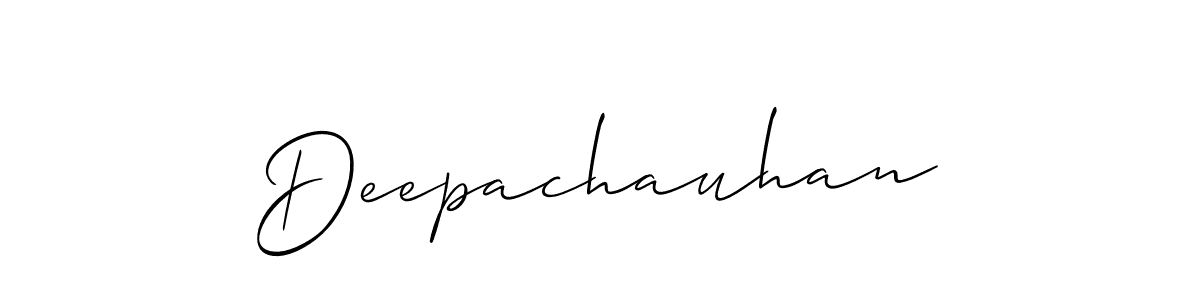 How to make Deepachauhan name signature. Use Allison_Script style for creating short signs online. This is the latest handwritten sign. Deepachauhan signature style 2 images and pictures png