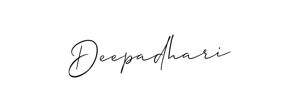 Make a beautiful signature design for name Deepadhari. With this signature (Allison_Script) style, you can create a handwritten signature for free. Deepadhari signature style 2 images and pictures png