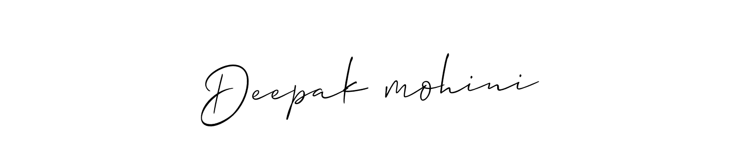 Create a beautiful signature design for name Deepak♡mohini. With this signature (Allison_Script) fonts, you can make a handwritten signature for free. Deepak♡mohini signature style 2 images and pictures png