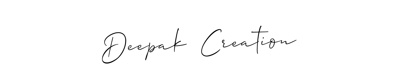 Design your own signature with our free online signature maker. With this signature software, you can create a handwritten (Allison_Script) signature for name Deepak  Creation. Deepak  Creation signature style 2 images and pictures png