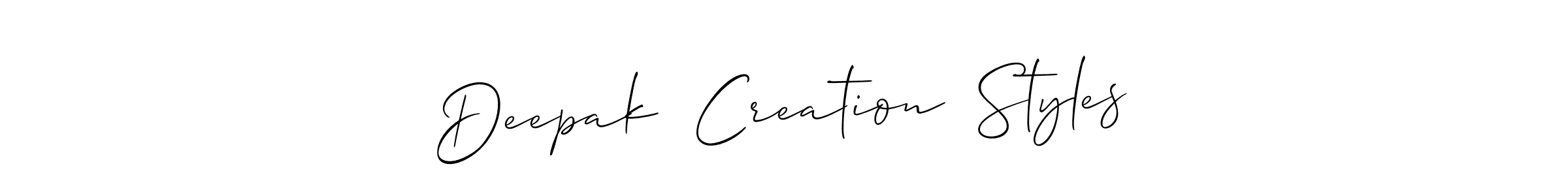 How to make Deepak  Creation  Styles name signature. Use Allison_Script style for creating short signs online. This is the latest handwritten sign. Deepak  Creation  Styles signature style 2 images and pictures png