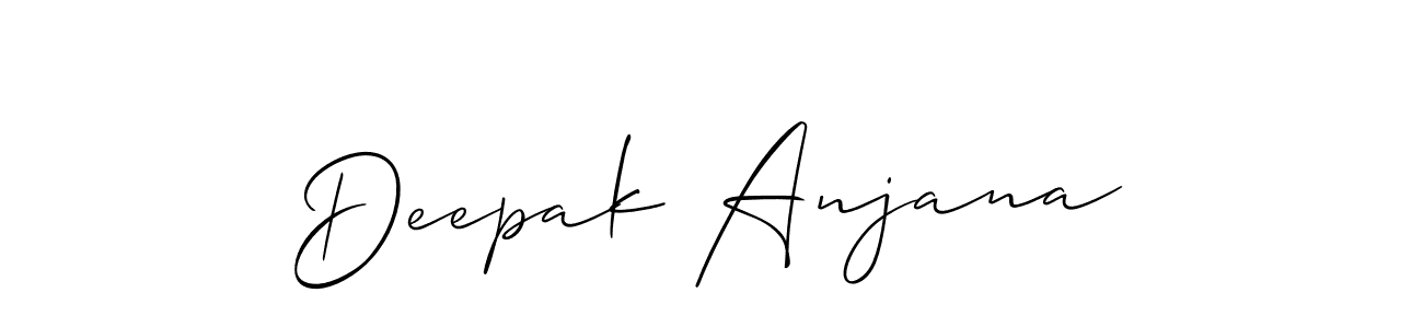 Make a beautiful signature design for name Deepak Anjana. With this signature (Allison_Script) style, you can create a handwritten signature for free. Deepak Anjana signature style 2 images and pictures png