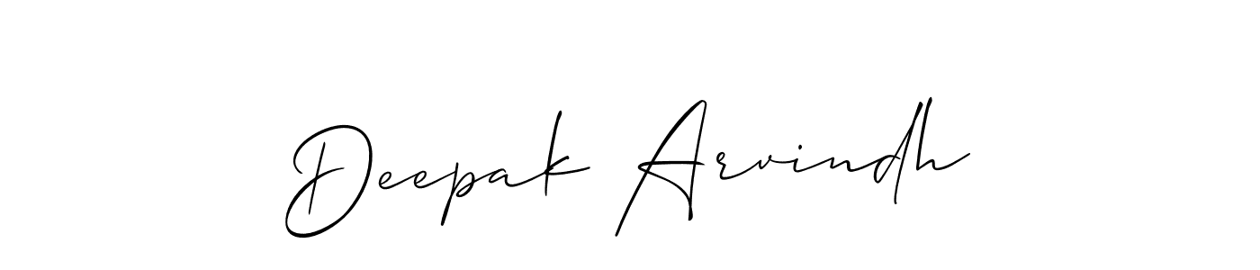 Similarly Allison_Script is the best handwritten signature design. Signature creator online .You can use it as an online autograph creator for name Deepak Arvindh. Deepak Arvindh signature style 2 images and pictures png