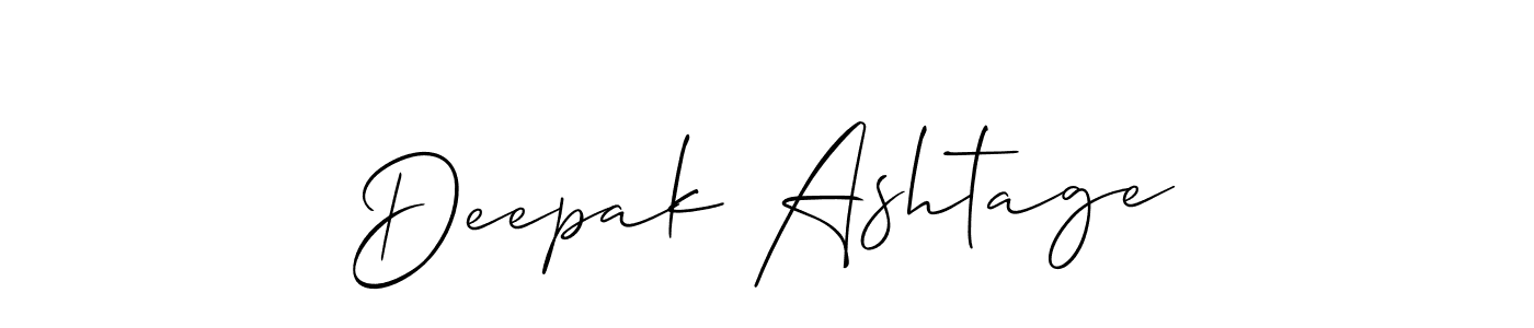 Once you've used our free online signature maker to create your best signature Allison_Script style, it's time to enjoy all of the benefits that Deepak Ashtage name signing documents. Deepak Ashtage signature style 2 images and pictures png