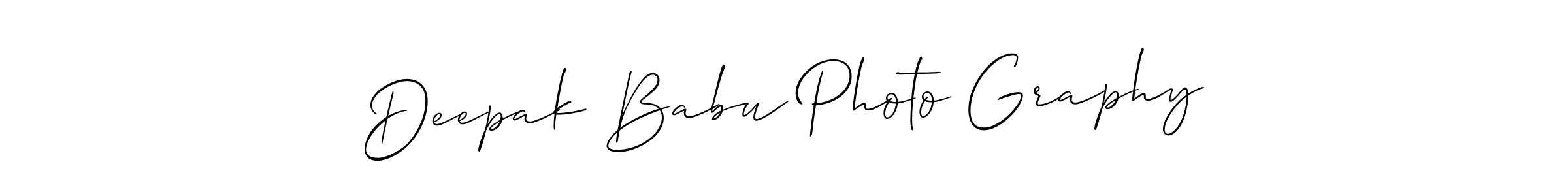 if you are searching for the best signature style for your name Deepak Babu Photo Graphy. so please give up your signature search. here we have designed multiple signature styles  using Allison_Script. Deepak Babu Photo Graphy signature style 2 images and pictures png