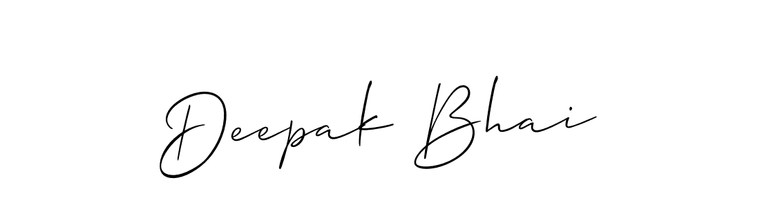 Design your own signature with our free online signature maker. With this signature software, you can create a handwritten (Allison_Script) signature for name Deepak Bhai. Deepak Bhai signature style 2 images and pictures png