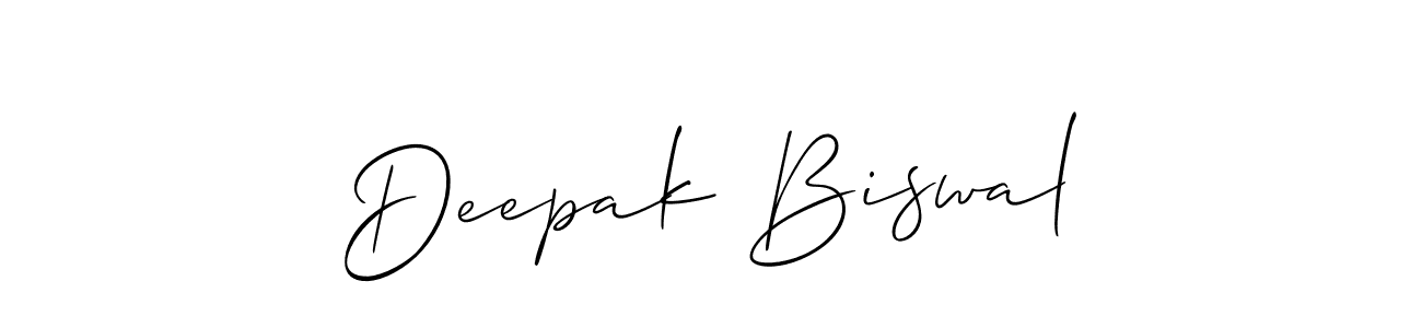 Use a signature maker to create a handwritten signature online. With this signature software, you can design (Allison_Script) your own signature for name Deepak Biswal. Deepak Biswal signature style 2 images and pictures png