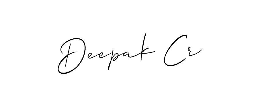 Deepak Cr stylish signature style. Best Handwritten Sign (Allison_Script) for my name. Handwritten Signature Collection Ideas for my name Deepak Cr. Deepak Cr signature style 2 images and pictures png