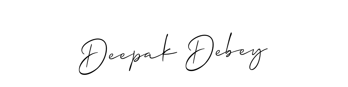 How to Draw Deepak Debey signature style? Allison_Script is a latest design signature styles for name Deepak Debey. Deepak Debey signature style 2 images and pictures png