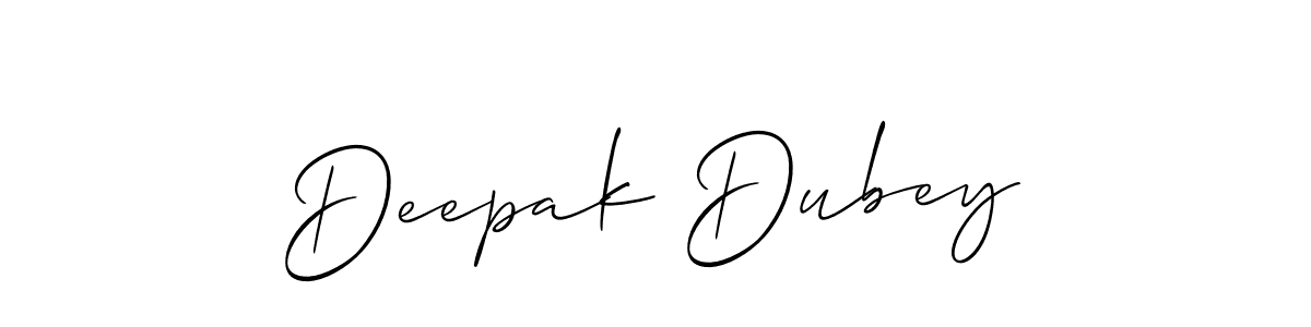 The best way (Allison_Script) to make a short signature is to pick only two or three words in your name. The name Deepak Dubey include a total of six letters. For converting this name. Deepak Dubey signature style 2 images and pictures png