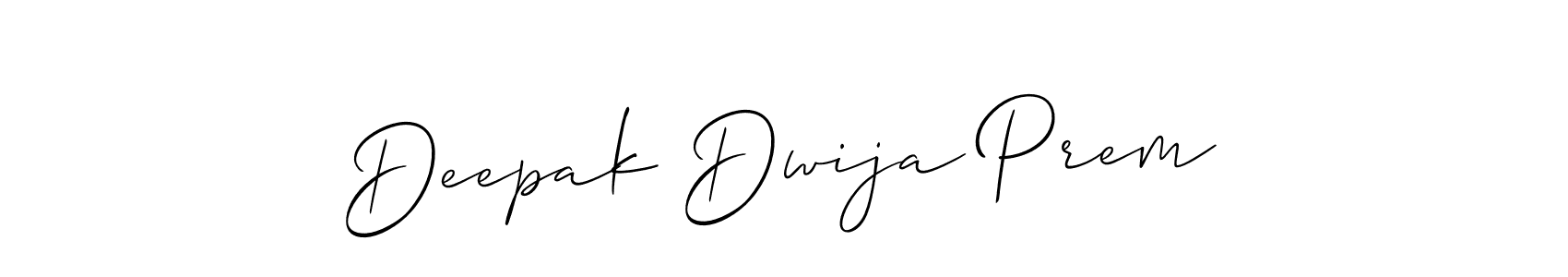 How to make Deepak Dwija Prem signature? Allison_Script is a professional autograph style. Create handwritten signature for Deepak Dwija Prem name. Deepak Dwija Prem signature style 2 images and pictures png