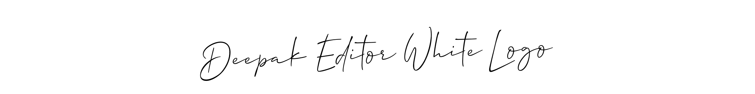 if you are searching for the best signature style for your name Deepak Editor White Logo. so please give up your signature search. here we have designed multiple signature styles  using Allison_Script. Deepak Editor White Logo signature style 2 images and pictures png