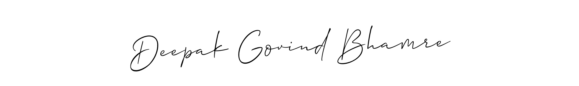Also You can easily find your signature by using the search form. We will create Deepak Govind Bhamre name handwritten signature images for you free of cost using Allison_Script sign style. Deepak Govind Bhamre signature style 2 images and pictures png