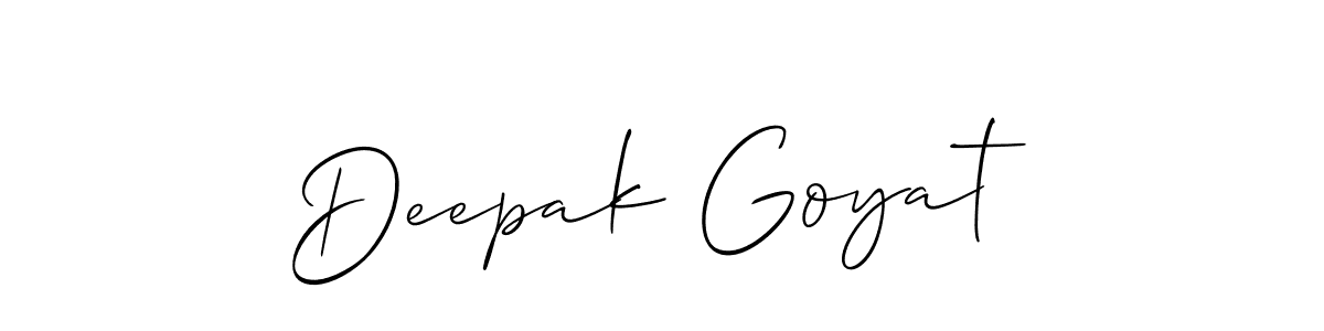Make a beautiful signature design for name Deepak Goyat. Use this online signature maker to create a handwritten signature for free. Deepak Goyat signature style 2 images and pictures png
