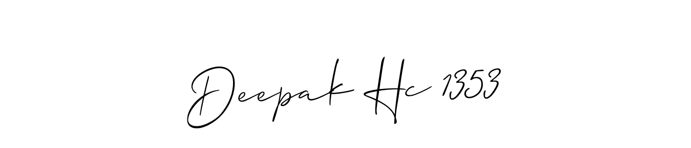 The best way (Allison_Script) to make a short signature is to pick only two or three words in your name. The name Deepak Hc 1353 include a total of six letters. For converting this name. Deepak Hc 1353 signature style 2 images and pictures png