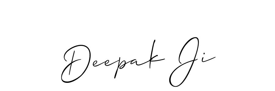 Also we have Deepak Ji name is the best signature style. Create professional handwritten signature collection using Allison_Script autograph style. Deepak Ji signature style 2 images and pictures png