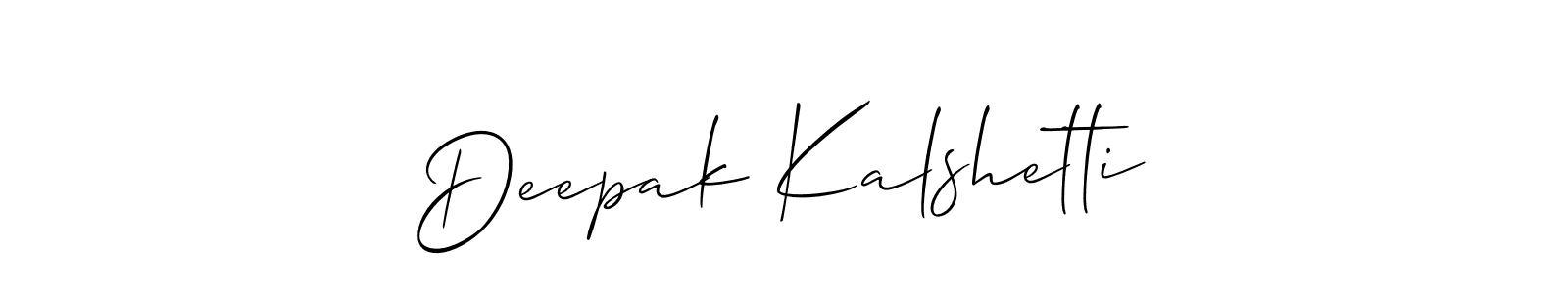 Use a signature maker to create a handwritten signature online. With this signature software, you can design (Allison_Script) your own signature for name Deepak Kalshetti. Deepak Kalshetti signature style 2 images and pictures png